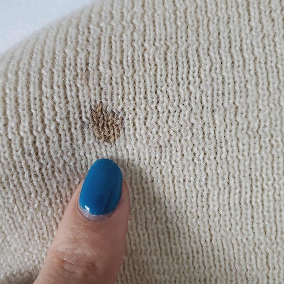 Vintage 80s Sailor Style Shoulder Buttoms Boat Neck Sweater 100% Wool Women - Picture 8 of 9